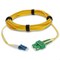 Add-On Addon 7M Asc (Male) To Lc (Male) Yellow Os2 Duplex Riser Fiber Patch ADD-ASC-LC-7M9SMF - alternate 7